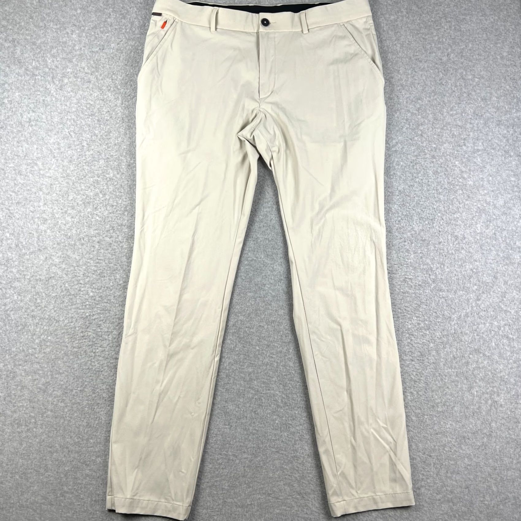 KJUS KJUS Iver Pants Mens 38x32 Beige Tailored Fit Golf Stretch Performance Size US 38 / EU 54 - 2 Thumbnail