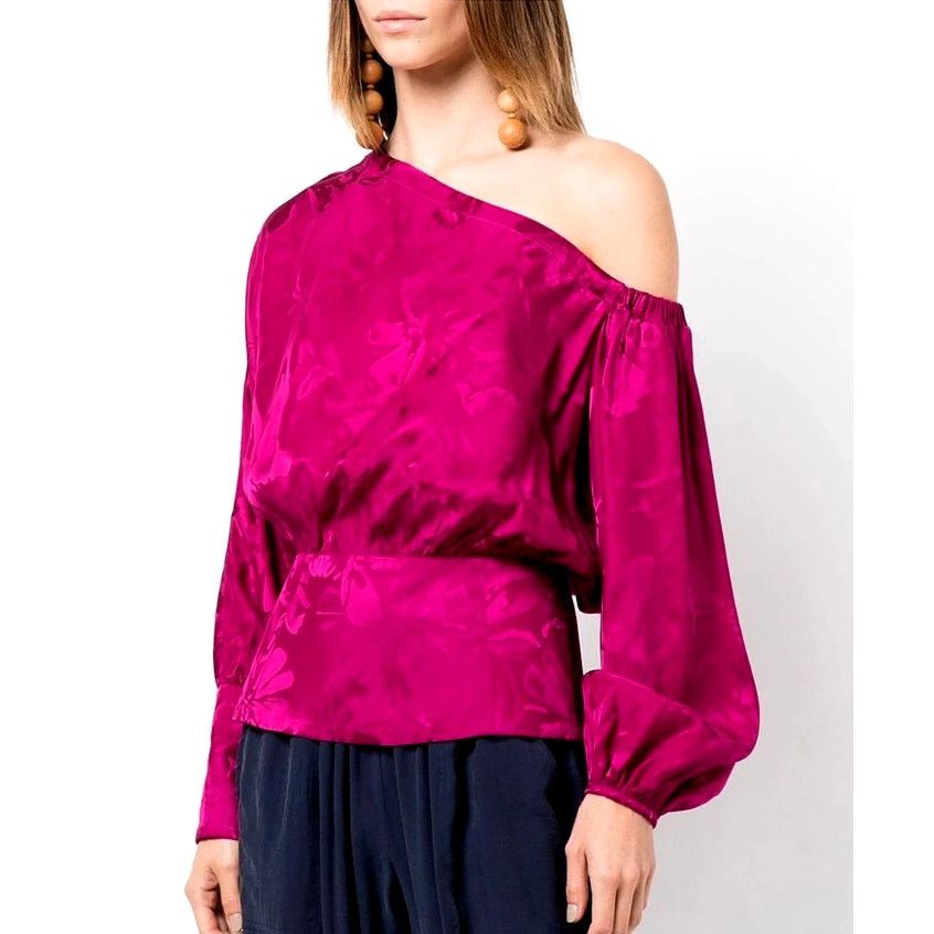 Other Silvia Tcherassi Sirmione Blouse Mulberry Floral XS Size XS / US 0-2 / IT 36-38 - 3 Thumbnail