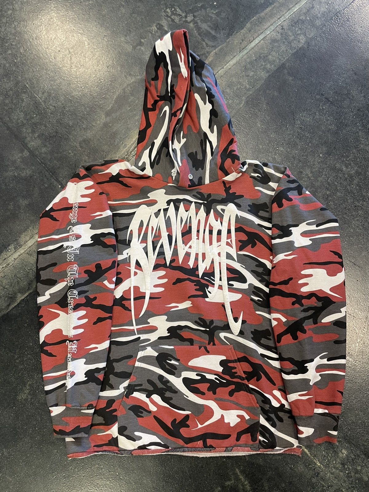 Revenge Revenge Red Camo Hoodie Size US M / EU 48-50 / 2 - 1 Thumbnail