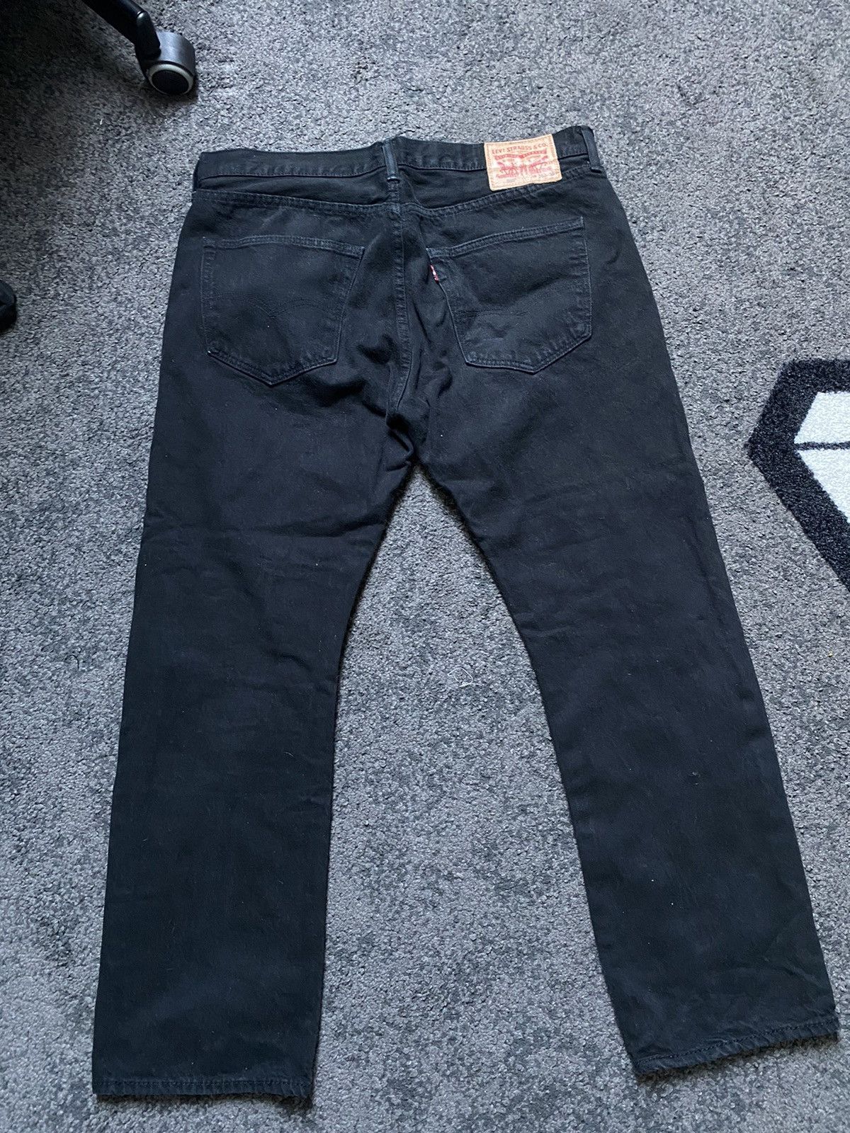 Levi's Levi's 501 Black Denim Jeans W36L30 Size US 36 / EU 52 - 3 Thumbnail