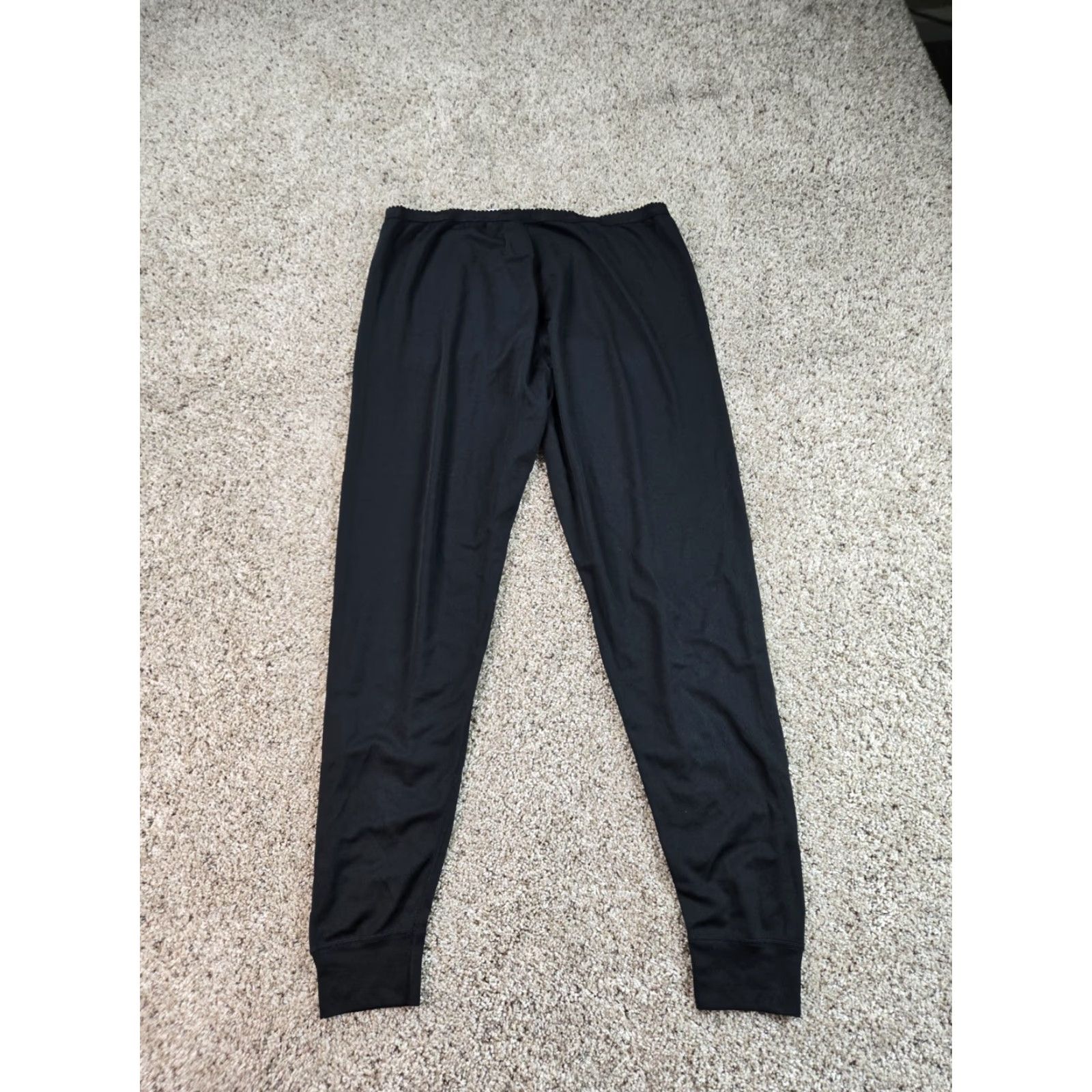 Vintage REI Base Layer Leggings XL Womens Black Stretch Pull On Pants Thermal Outdoor 30 in Inseam Ankle Tapered Activewear Hiking Hunting Skiing Womens Size 40" / US 18 - 5 Thumbnail