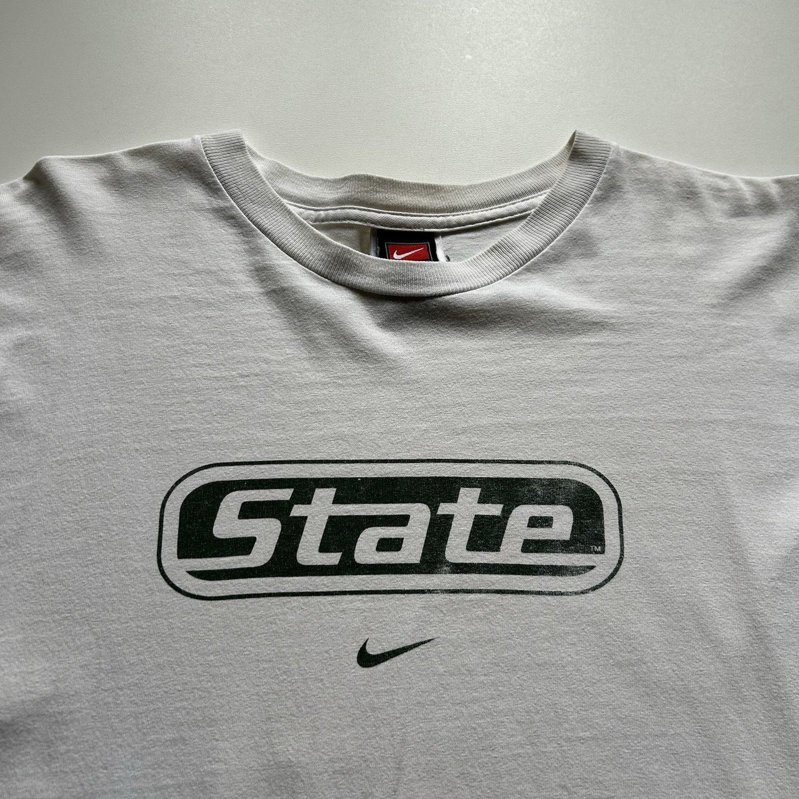 NCAA Vintage 90s Nike Center Swoosh Long Sleeve XL Michigan State Size US XL / EU 56 / 4 - 2 Thumbnail