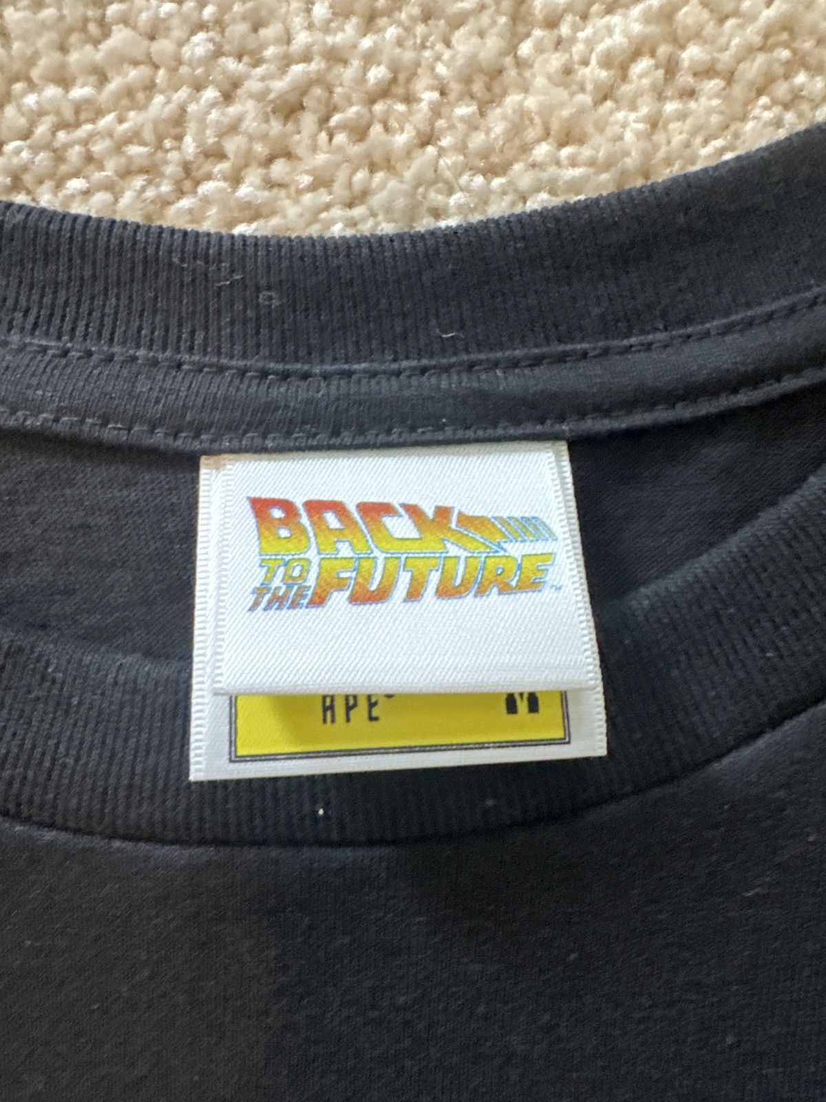 Bape × Universal Studios BAPE Baby Milo Back to the Future Black Tee Size US M / EU 48-50 / 2 - 3 Thumbnail