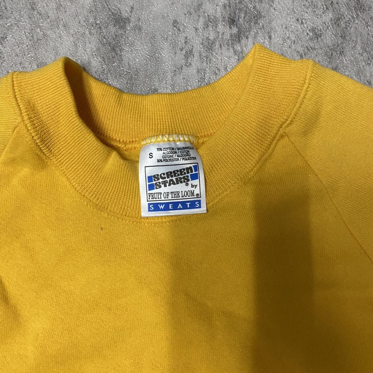 Other Yellow vintage 90s Hanes crewneck sweatshirt Size US S / EU 44-46 / 1 - 3 Thumbnail