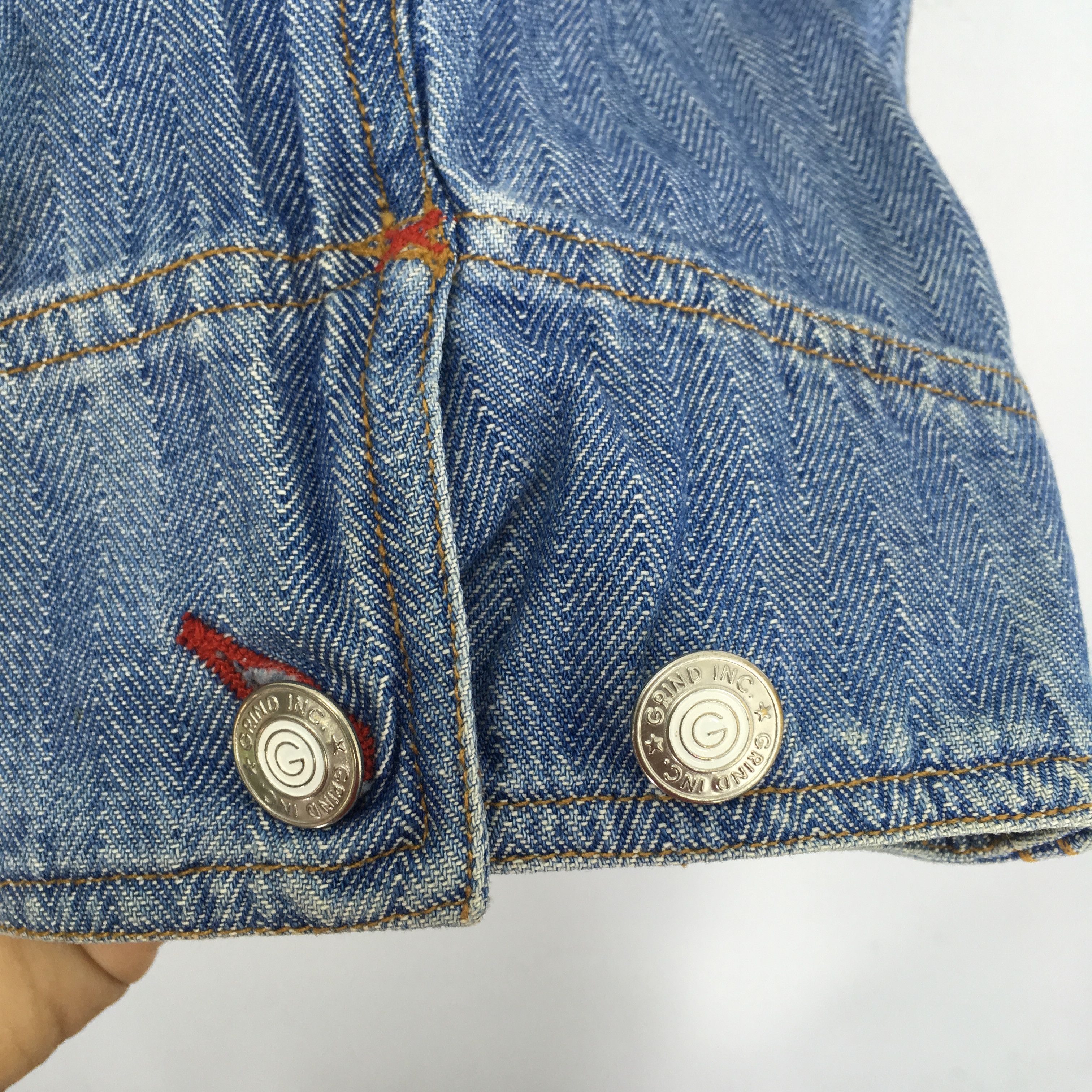 Sex Skateboards Vintage 90's Grind Inc. Skateboard Denim Jacket Santa Cruz Size US L / EU 52-54 / 3 - 10 Thumbnail