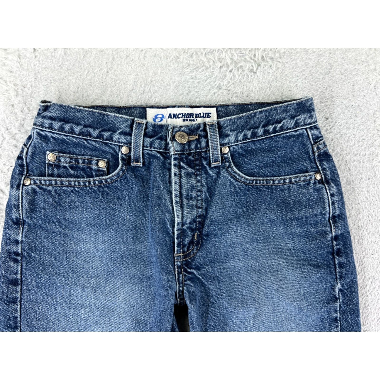 Anchor Blue VINTAGE AnchorBlue Jeans Women 3 Blue Denim Bootcut 100% Cotton Canada Size 26" / US 2 / IT 38 - 7 Thumbnail