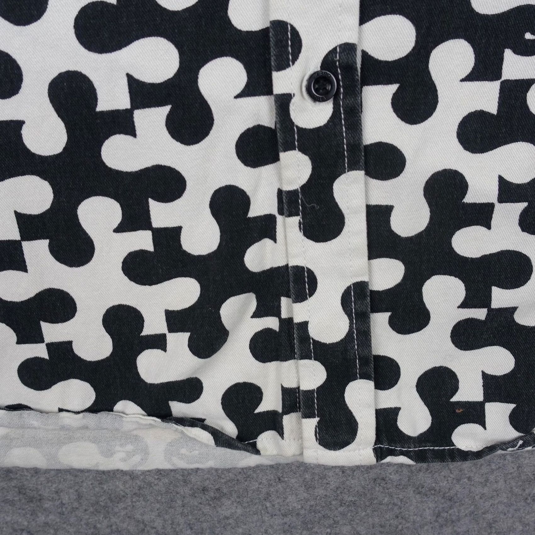 Obey VINTAGE OBEY Shirt Geometric Pattern Button-Up Long Sleeve Black White Mens Large Size US L / EU 52-54 / 3 - 6 Thumbnail