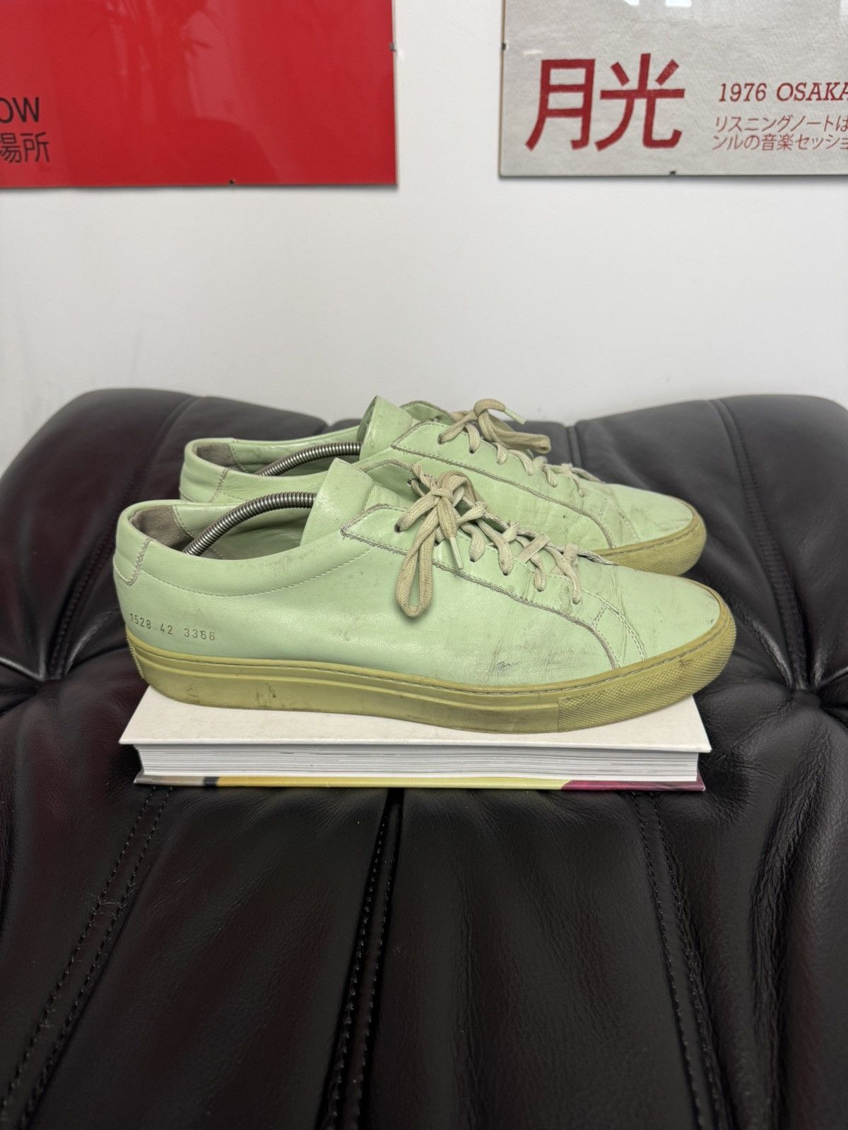 Common Projects Common Projects Achilles Low Mint Luxury Leather Sneakers Size US 9 / EU 42 - 5 Thumbnail
