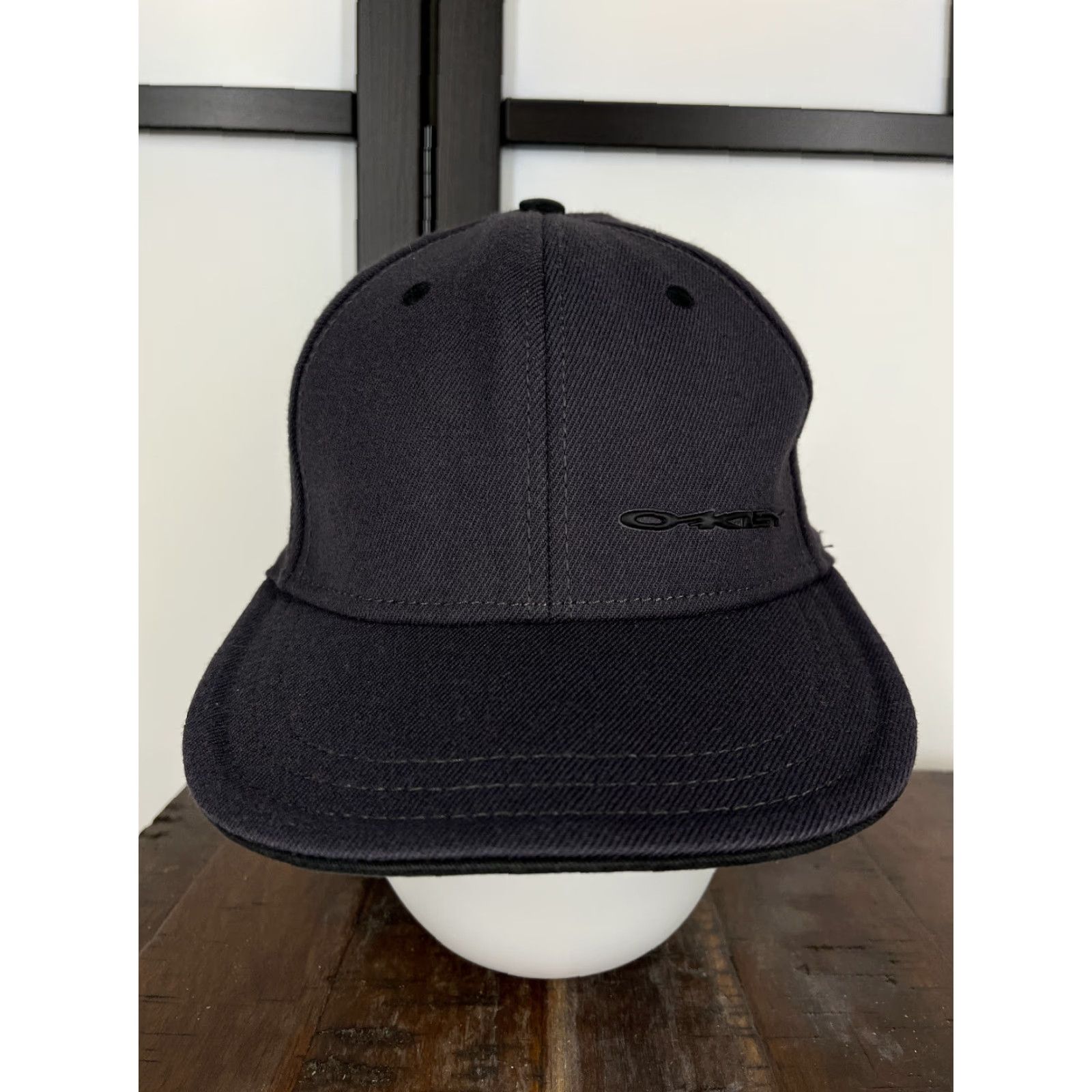 Oakley Oakley Hat Cap Fitted Adult Medium Black A-Flex Wool Acrylic Blend Stretch hat Size ONE SIZE - 2 Thumbnail