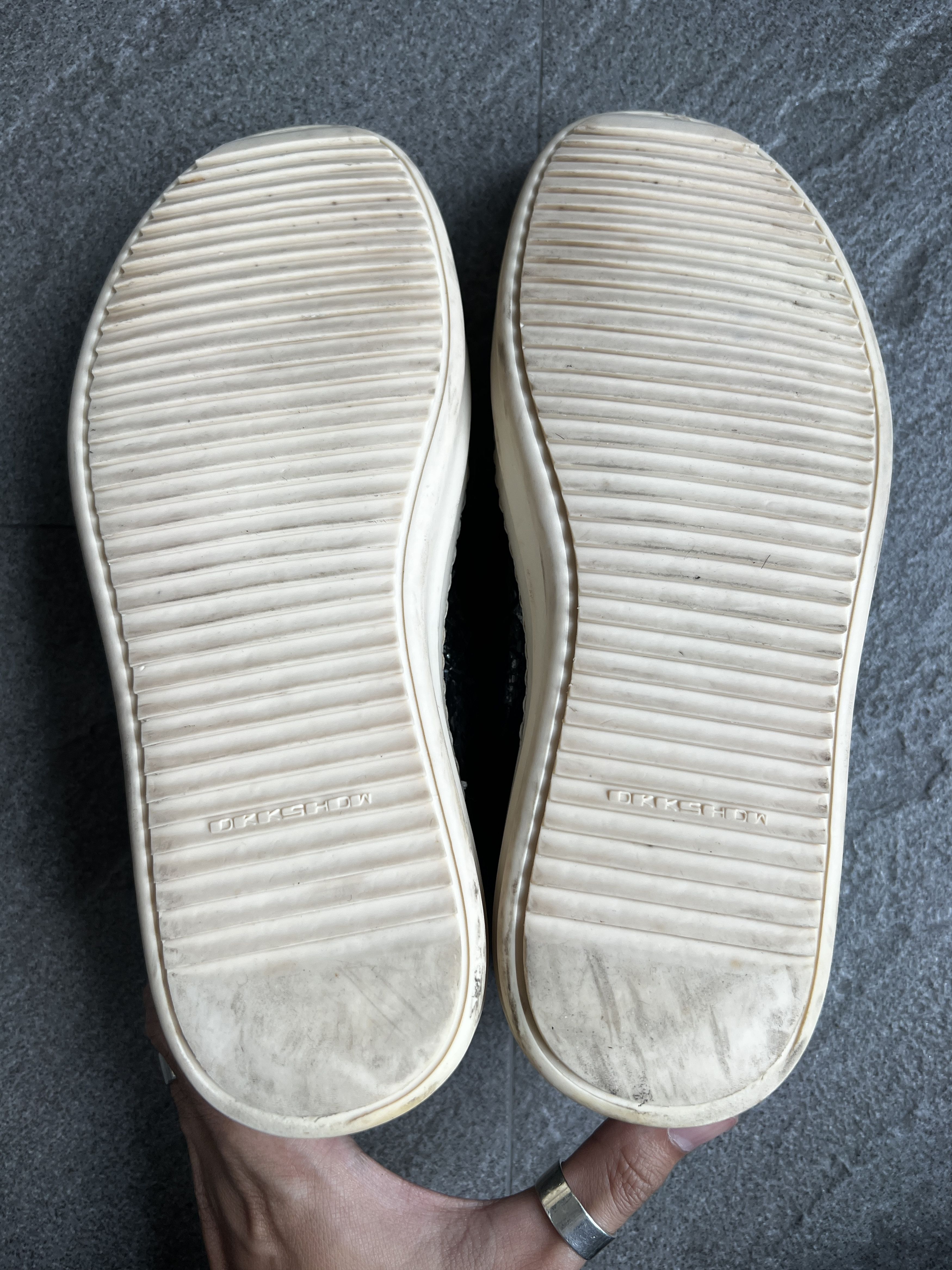 Rick Owens Drkshdw Rick Owens DRKSHDW Slip On Crackle Black EU39 Size US 6 / EU 39 - 11 Thumbnail
