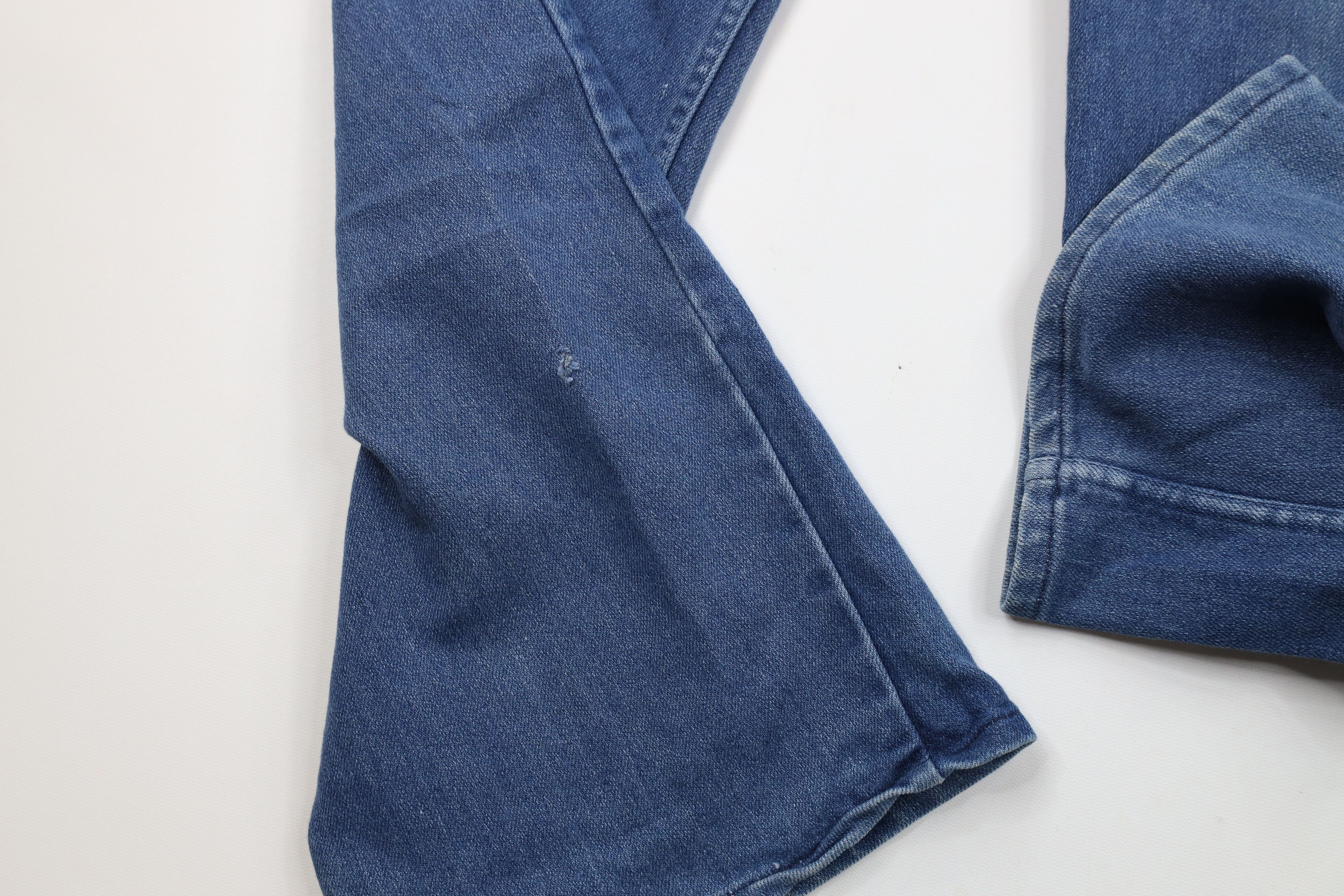 Vintage × Wrangler Vintage 70s Wrangler Wide Leg Bell Bottoms Jeans Blue USA Size US 34 / EU 50 - 6 Thumbnail