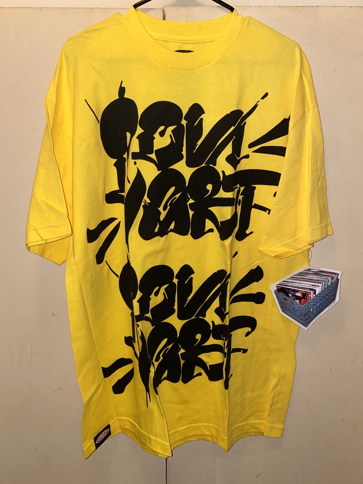 CONART x CHAZ Bojorquez yellow tshirt used size XL