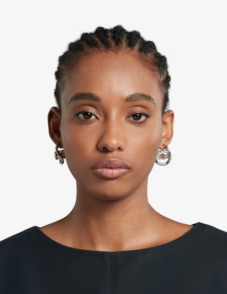 Marni o1w1db10125 Size:OS/Intertwined Hoop Earrings in Multicolor Size ONE SIZE - 3 Thumbnail