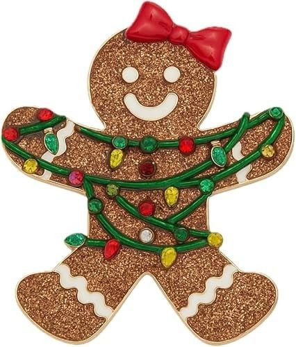 Betsey Johnson Betsey Johnson Gingerbread Christmas Brooch Pin Holiday Size ONE SIZE - 1 Thumbnail