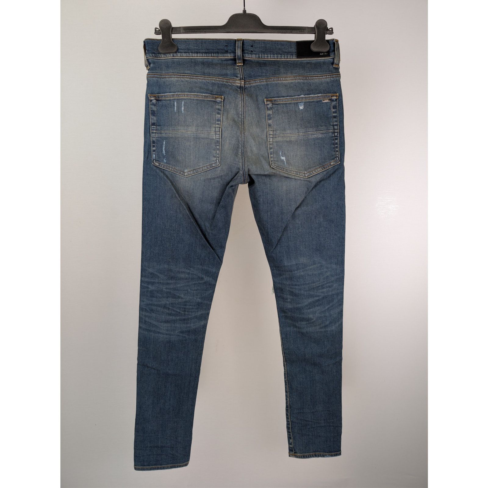 Amiri o1rshd1 MX1 Plaid Jean in Crafted Indigo Blue 30 Size US 30 / EU 46 - 11 Thumbnail
