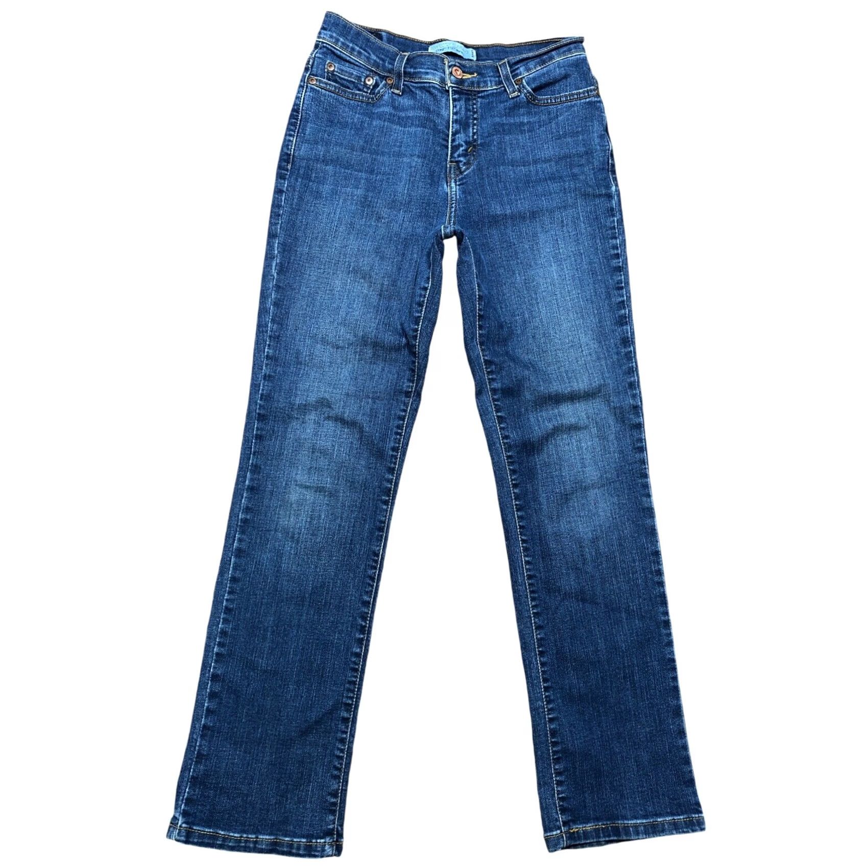 Levi's VINTAGE Levi's 512 Jeans Slim Fit Straight Blue Womens Size 8 28 Inseam Denim 90s Retro Size 30" / US 8 / IT 44 - 2 Thumbnail