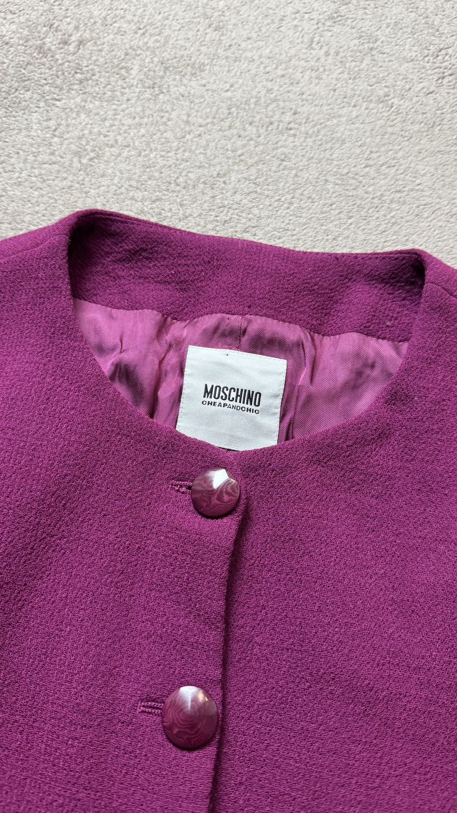 Moschino Moschino Wool Blazer Jacket ysl dior cdg chanel Size S / US 4 / IT 40 - 5 Thumbnail