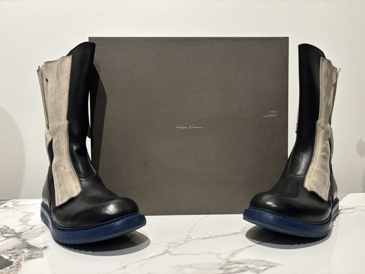 Rick Owens Rick Owens SS15 FAUN Bi-Colour Moto Cross Creeper Boot Black Size US 8 / EU 41 - 2 Thumbnail