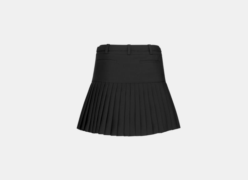 Dior o1w1db11225 421J03 Mini Skirt in Black Size 26" / US 2 / IT 38 - 2 Thumbnail