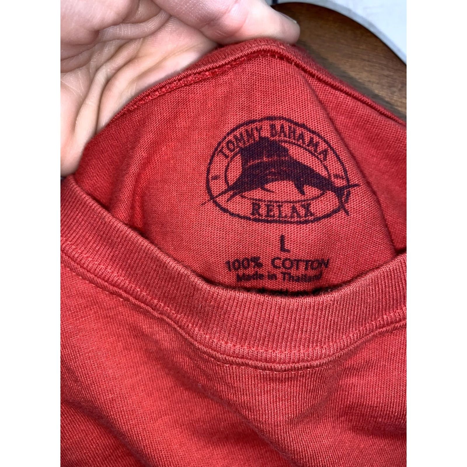 Tommy Bahama Tommy Bahama Shirt-3807 Men’s SZ L Crew Neck Short Sleeve Red Graphic Print Distressed T Shirt 4051 Size US L / EU 52-54 / 3 - 4 Thumbnail