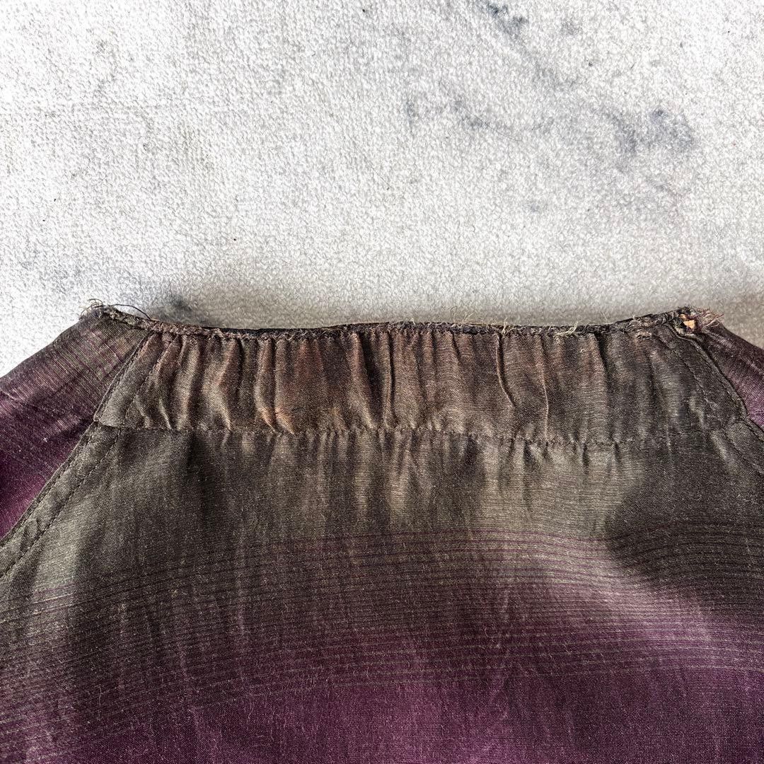 Kaptain Sunshine Reversible Wool/Silk Burgundy Olive Gradient Leather Tunic Size US M / EU 48-50 / 2 - 7 Thumbnail