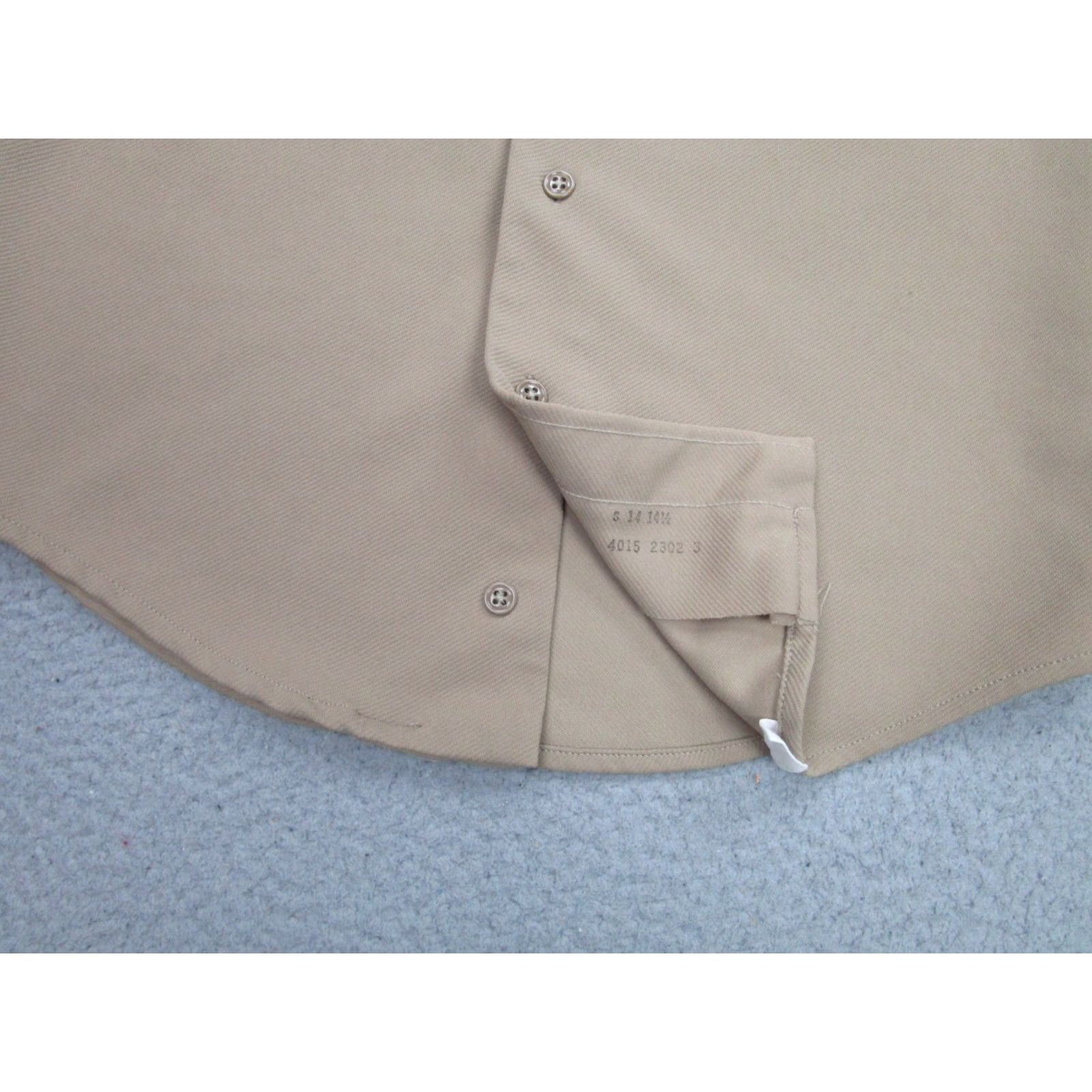 Vintage Vintage Creighton Shirt Mens Small Khaki Tan Poly Uniform Military Work USA 70s Size US S / EU 44-46 / 1 - 4 Thumbnail