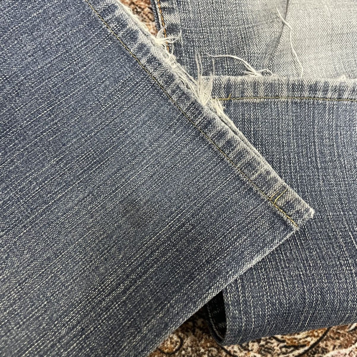 Edwin 🔥Vintage Edwin Blue Trip Washed Ripped Distress Denim Jeans Size US 30 / EU 46 - 8 Thumbnail