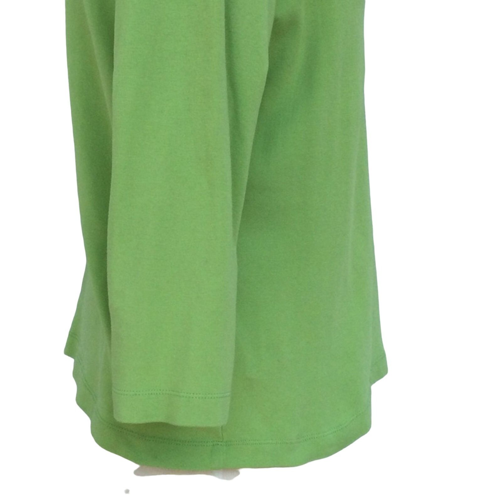Chicos Chico's Lime Green 3/4 Sleeve V-neck T-shirt Size 2/L/12 Size L / US 10 / IT 46 - 6 Thumbnail