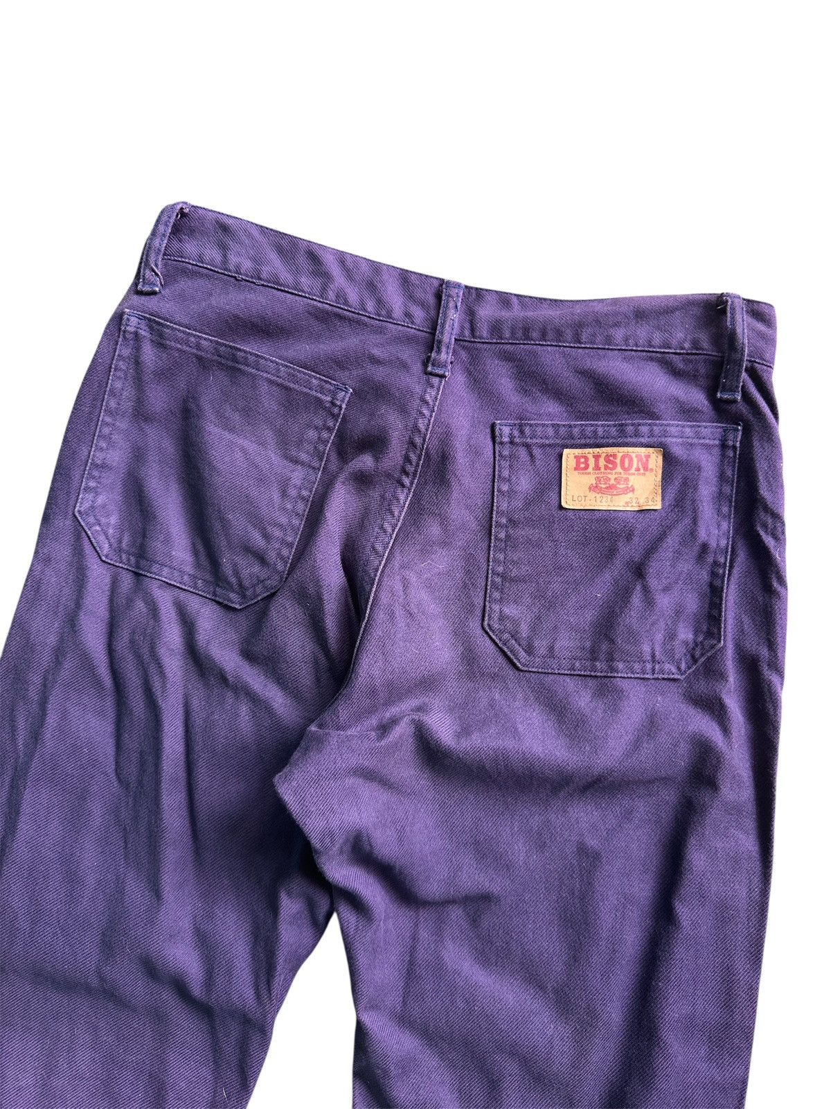 Japanese Brand Vintage Bison Super Flared Pants Size US 30 / EU 46 - 4 Thumbnail