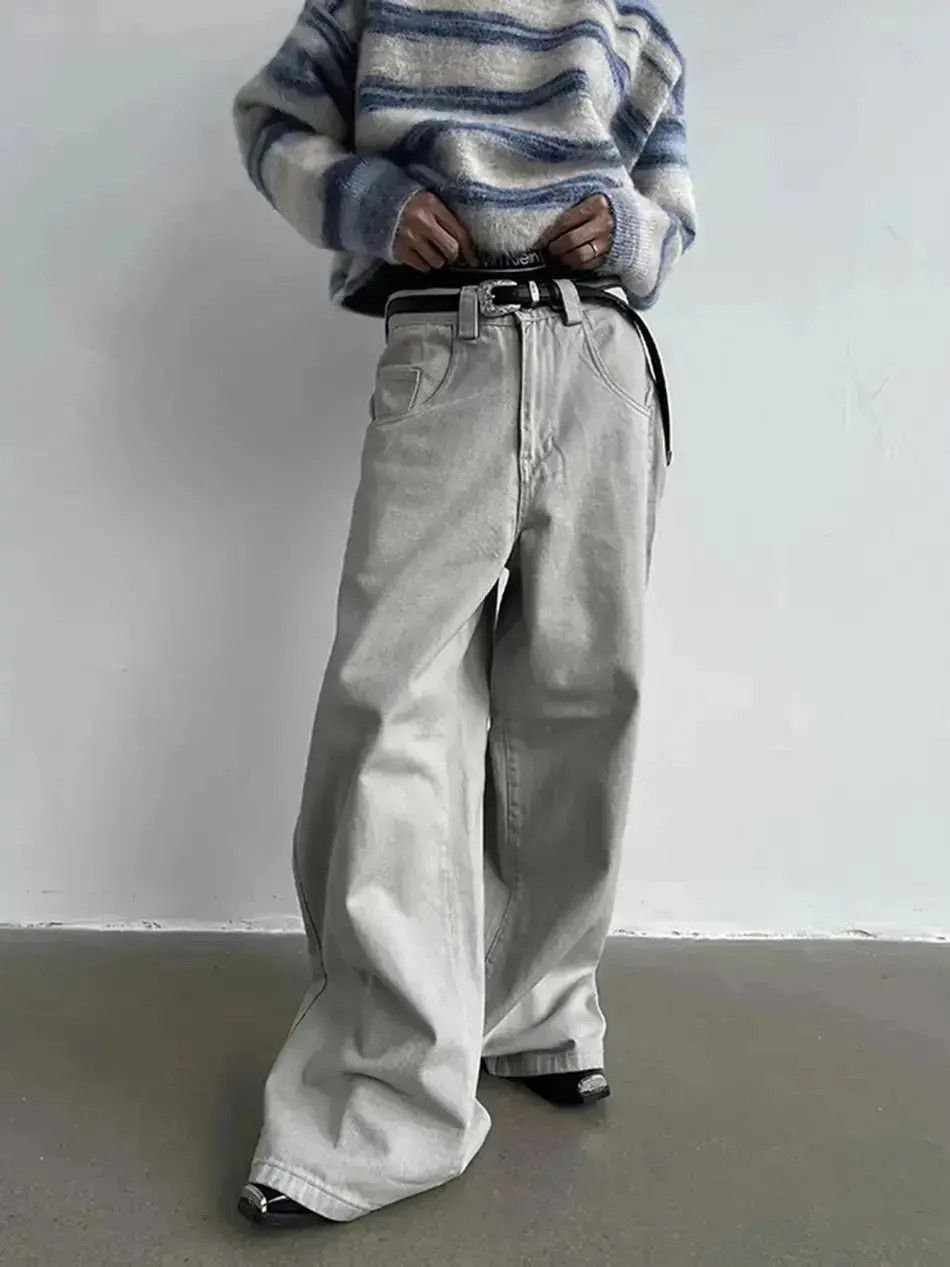 Japanese Brand Streetwear Retro Dragging Skater Baggy Jeans Unisex Size US 32 / EU 48 - 1 Thumbnail