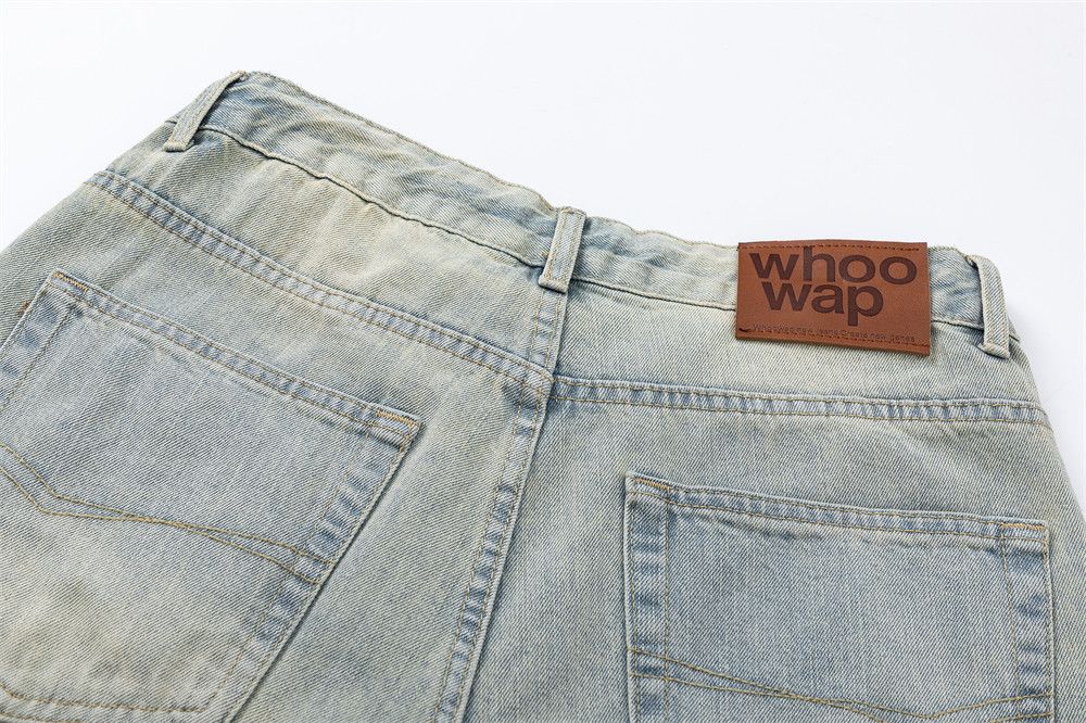 Japanese Brand × Jean American washed distressed casual loose drawstring jeans Size US 34 / EU 50 - 4 Thumbnail