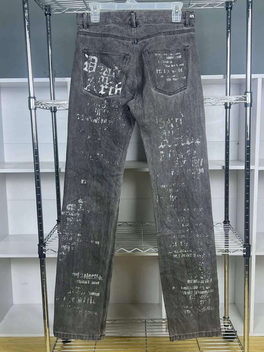 In The Attic In The Attic Japan Patchwork Punk Bondage Denim Jeans Pants Size US 30 / EU 46 - 2 Thumbnail