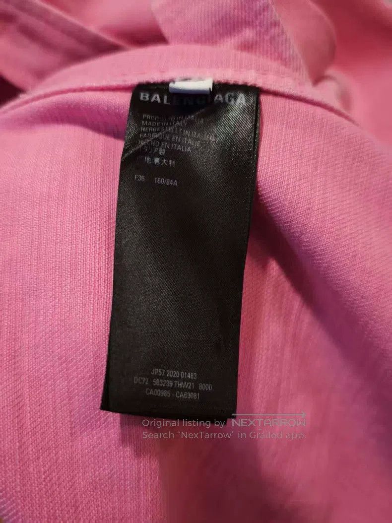 Balenciaga Balenciaga Pink denim jacket Size XS / US 0-2 / IT 36-38 - 7 Thumbnail