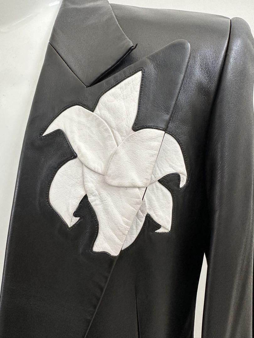 Yohji Yamamoto POUR HOMME 03aw Pimp era flower patched leather jacket Size US L / EU 52-54 / 3 - 3 Thumbnail