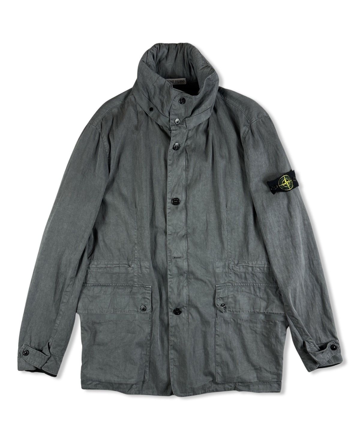 image of Stone Island Vintage Jacket in Grey, Men's (Size 2XL)