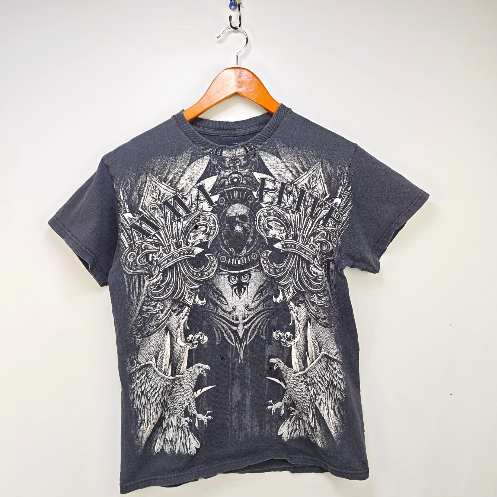 Vintage VINTAGE MMA Elite T Shirt M Black 90s 00s Mens Size US M / EU 48-50 / 2 - 2 Thumbnail