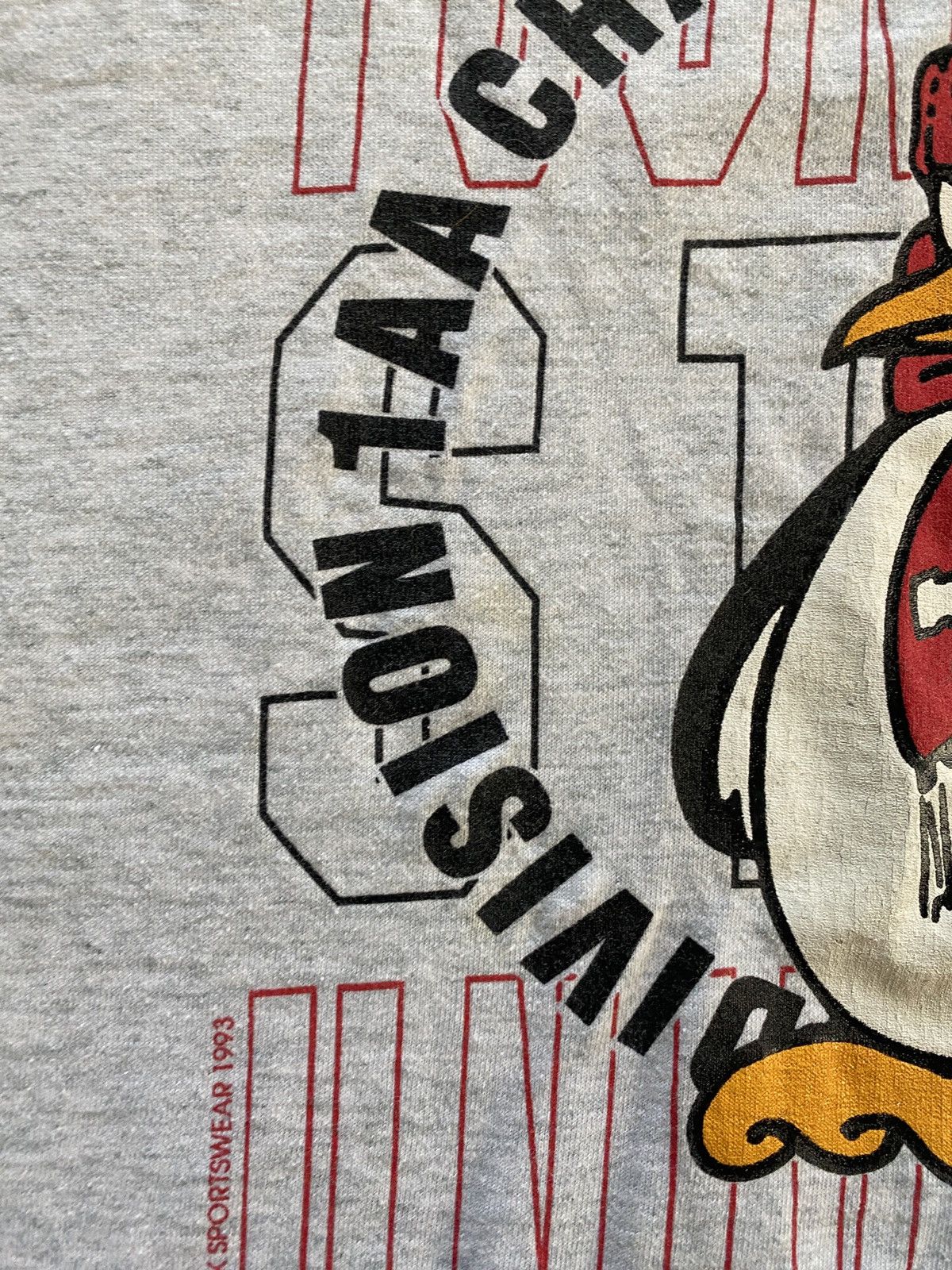NCAA Vintage ‘93 90s Youngstown Football Champs Single Stitch Tee Size US XL / EU 56 / 4 - 6 Thumbnail