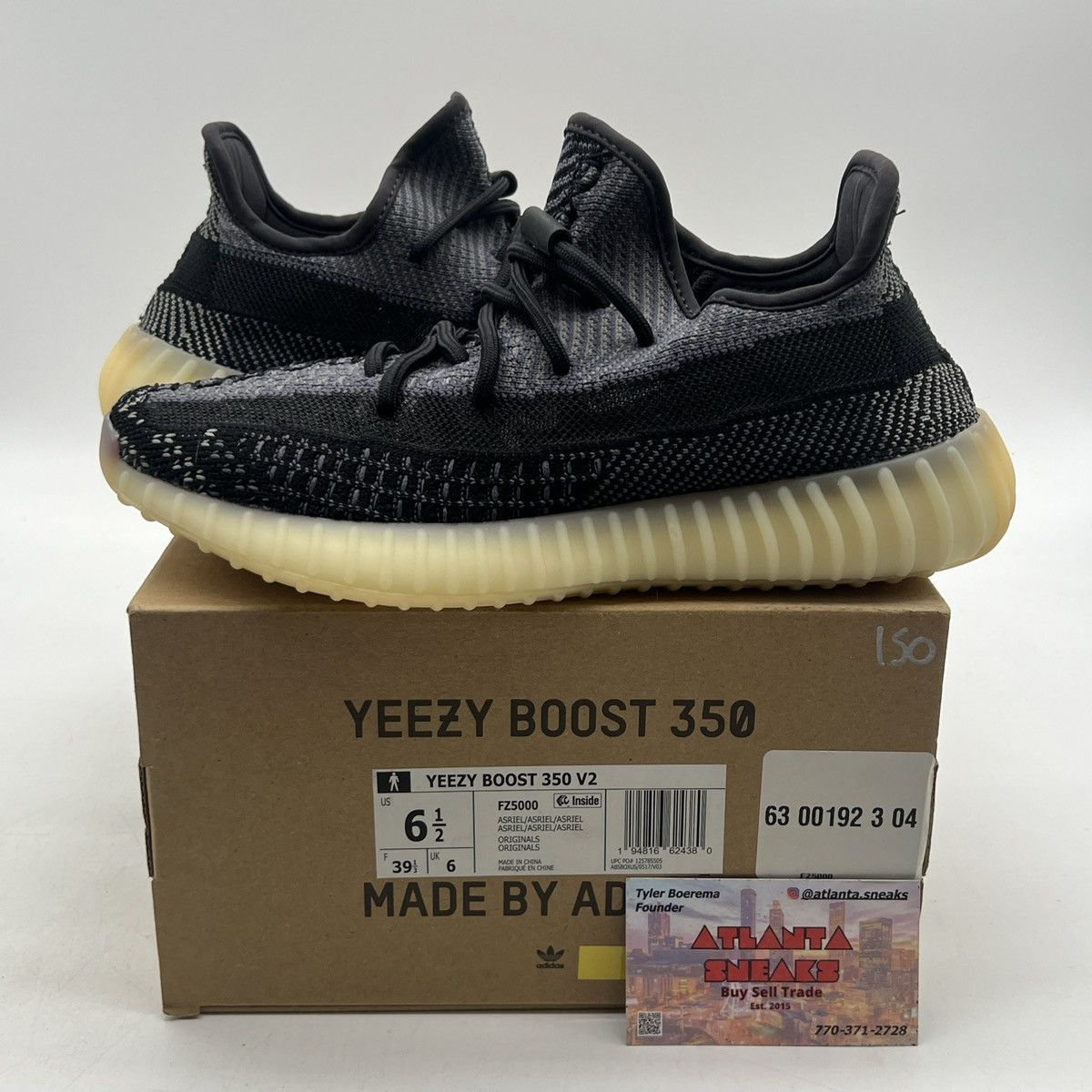Adidas Yeezy boost 350 Carbon Size US 6.5 / EU 39-40 - 1 Thumbnail