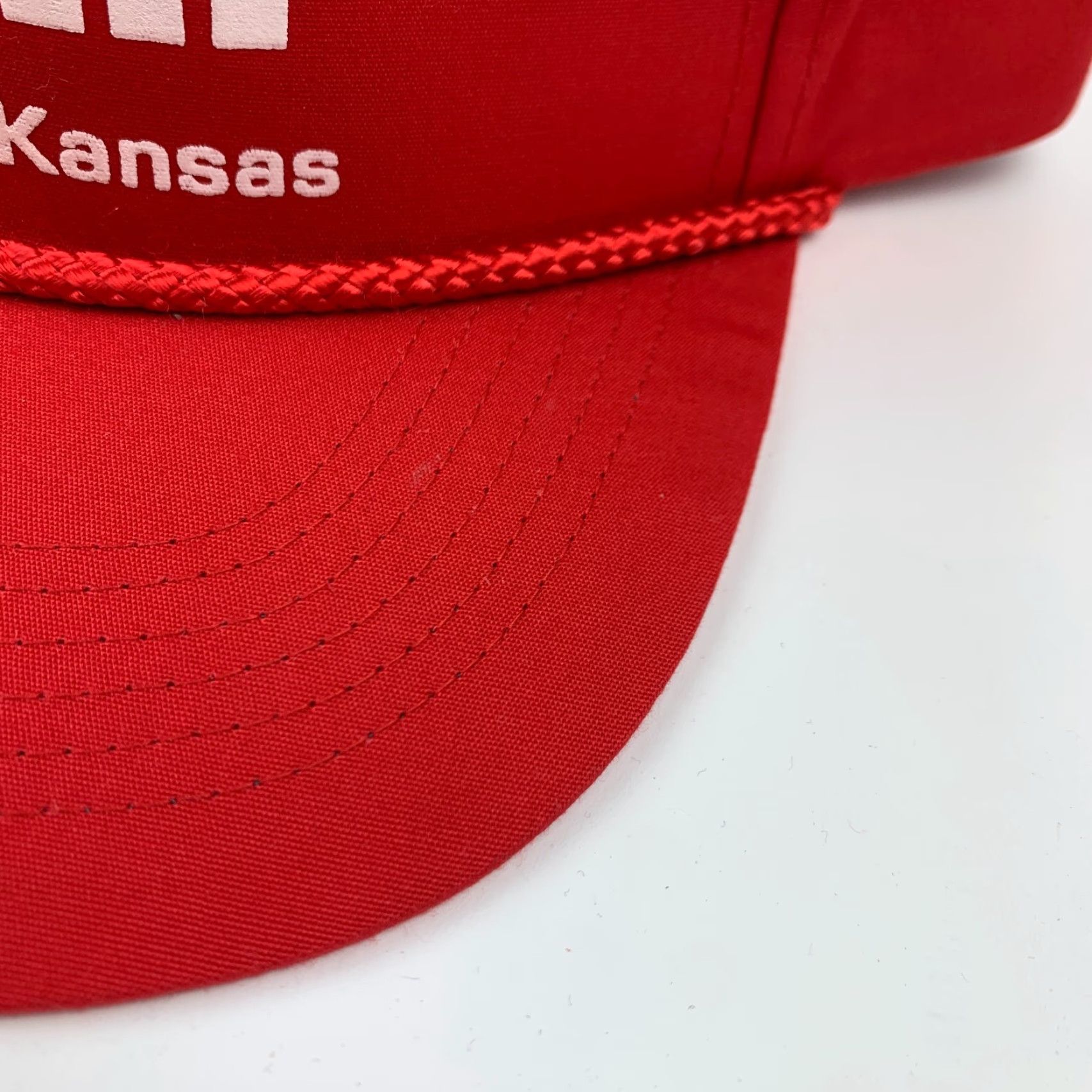 Vintage Vintage Rossville Kansas Truck & Tractor Red Snapback Cap User: Vintage Rossville Kansas Truck & Tractor Red Rope Snapback Cap Size ONE SIZE - 4 Thumbnail