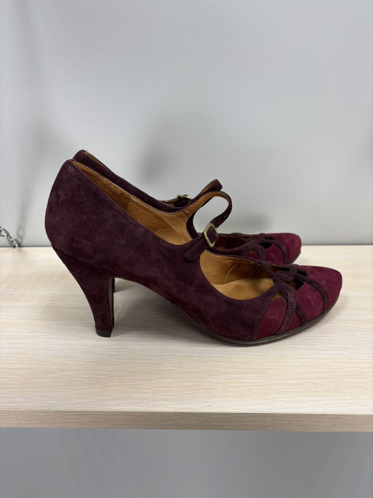 Other Womens heels Chie Mihara Size 40 Color Burgundy Size US 10 / IT 40 - 3 Thumbnail