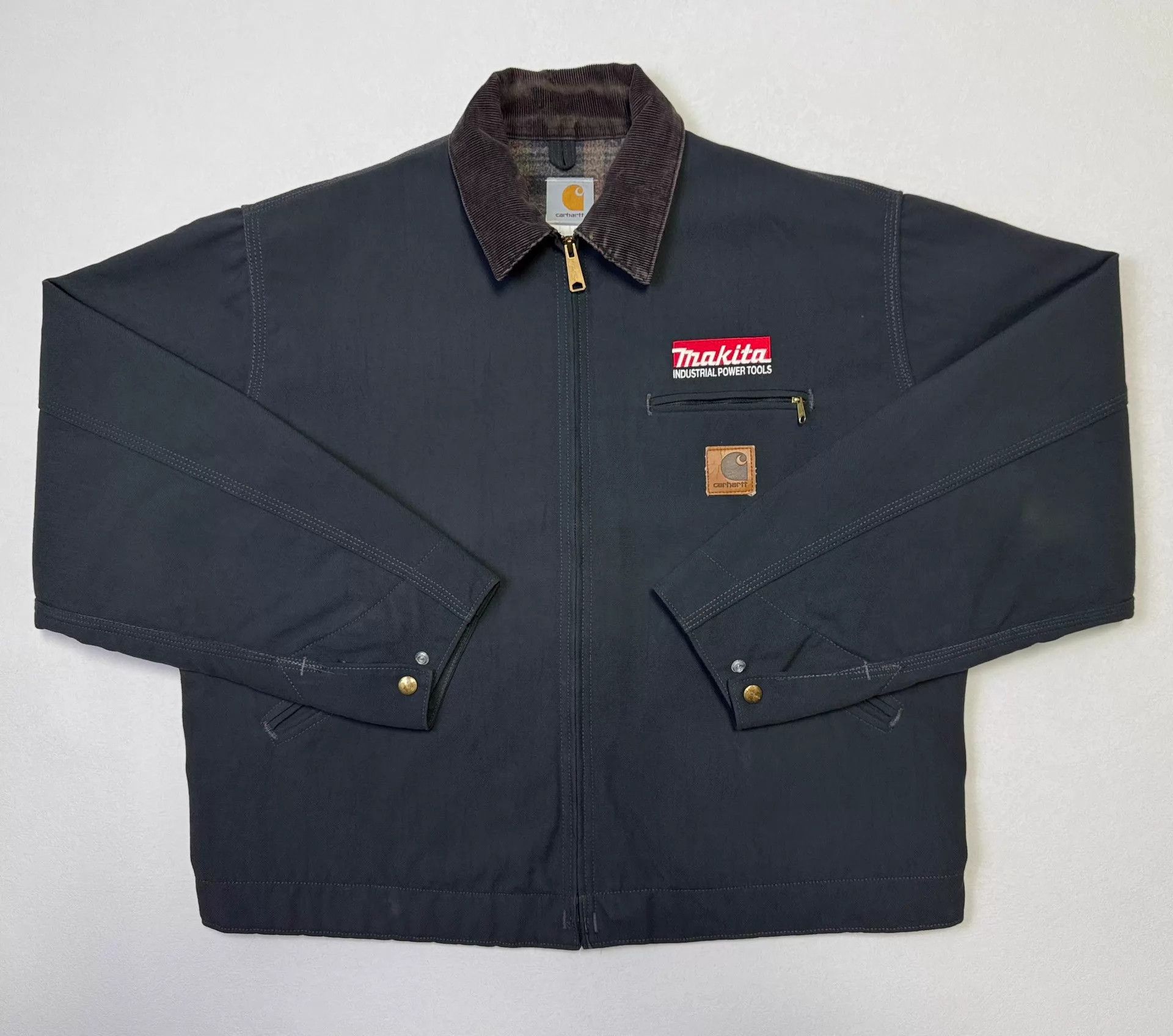 Carhartt Carhartt Detroit Jacket J128 Charcoal XL Vintage Size US XL / EU 56 / 4 - 1 Thumbnail