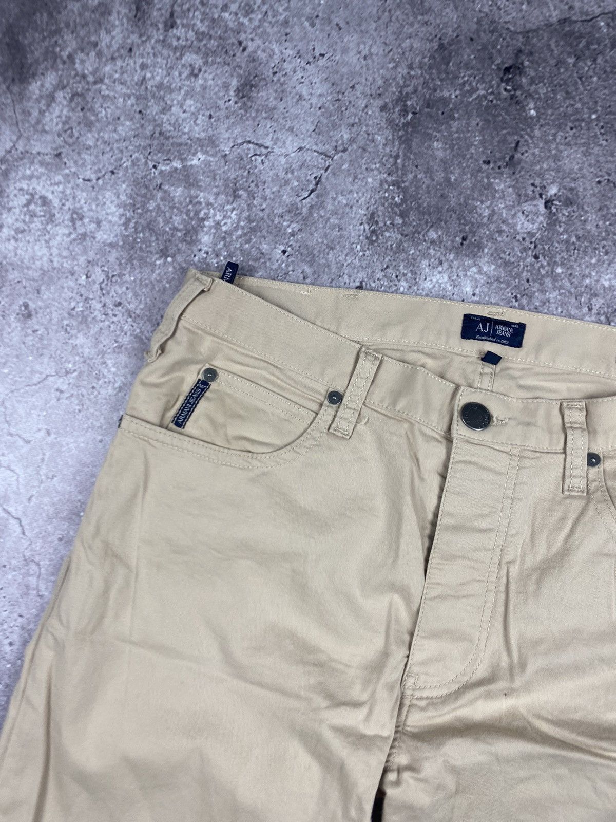Armani × Vintage Vintage Armani Jeans Baggy Pocket Logo Rare 32 Size US 32 / EU 48 - 3 Thumbnail