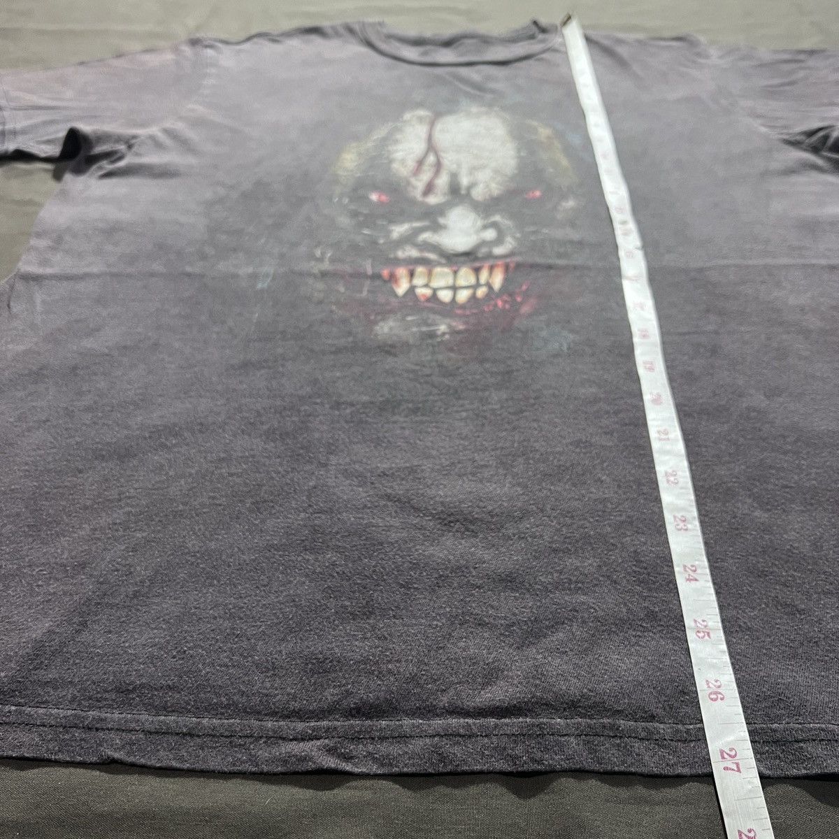 Expert Horror Big Chris Art Cult of Fools Killer Clown Tee Faded Thrashed Size US M / EU 48-50 / 2 - 8 Thumbnail