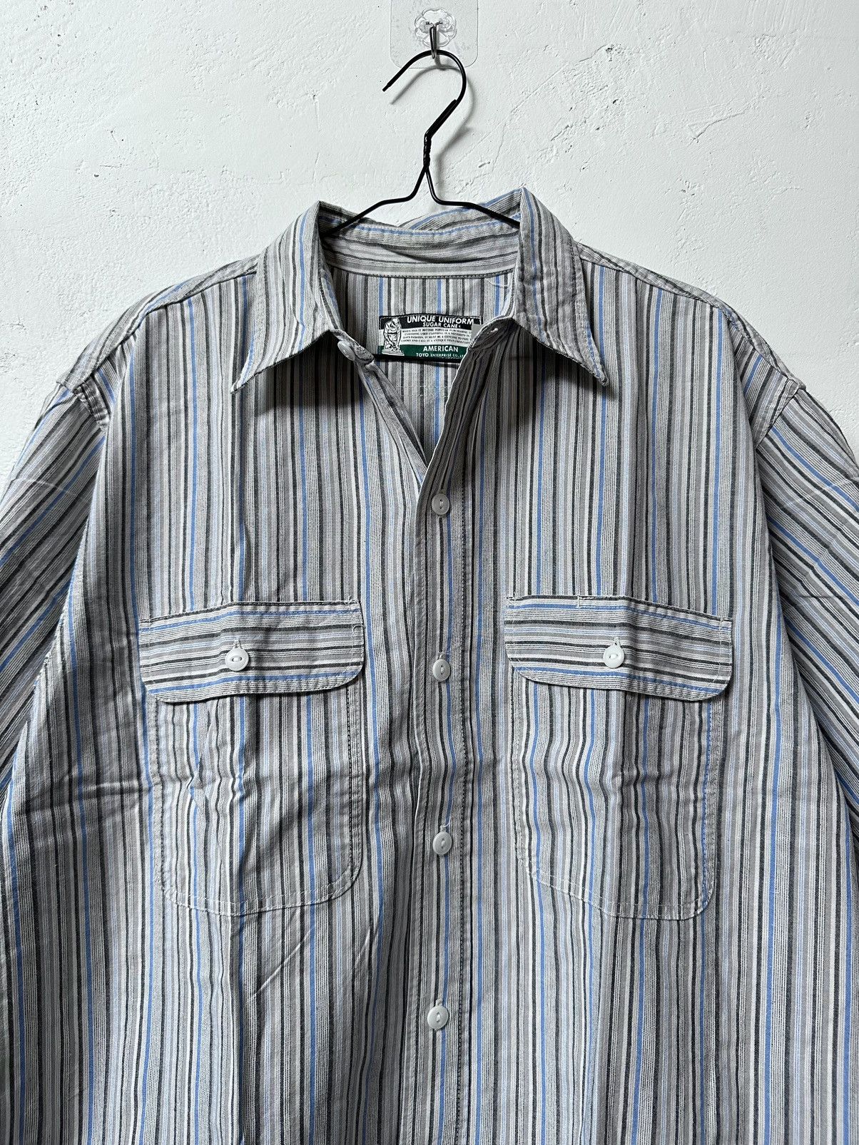 Sugar Cane Vintage Sugar Cane Stripe Shirt Size US L / EU 52-54 / 3 - 3 Thumbnail