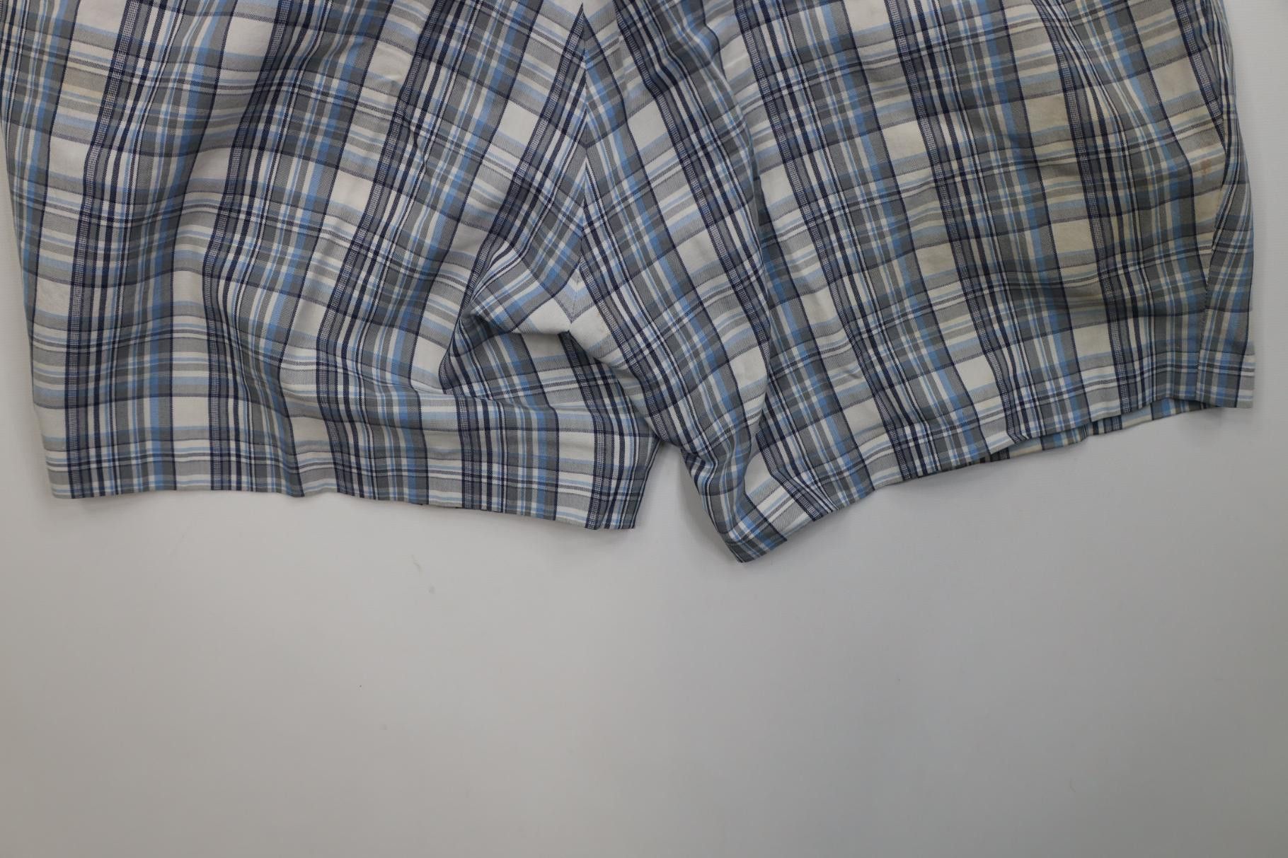 Vintage Vintage 70s Streetwear Above Knee Madras Plaid Chino Shorts Size US 36 / EU 52 - 15 Thumbnail