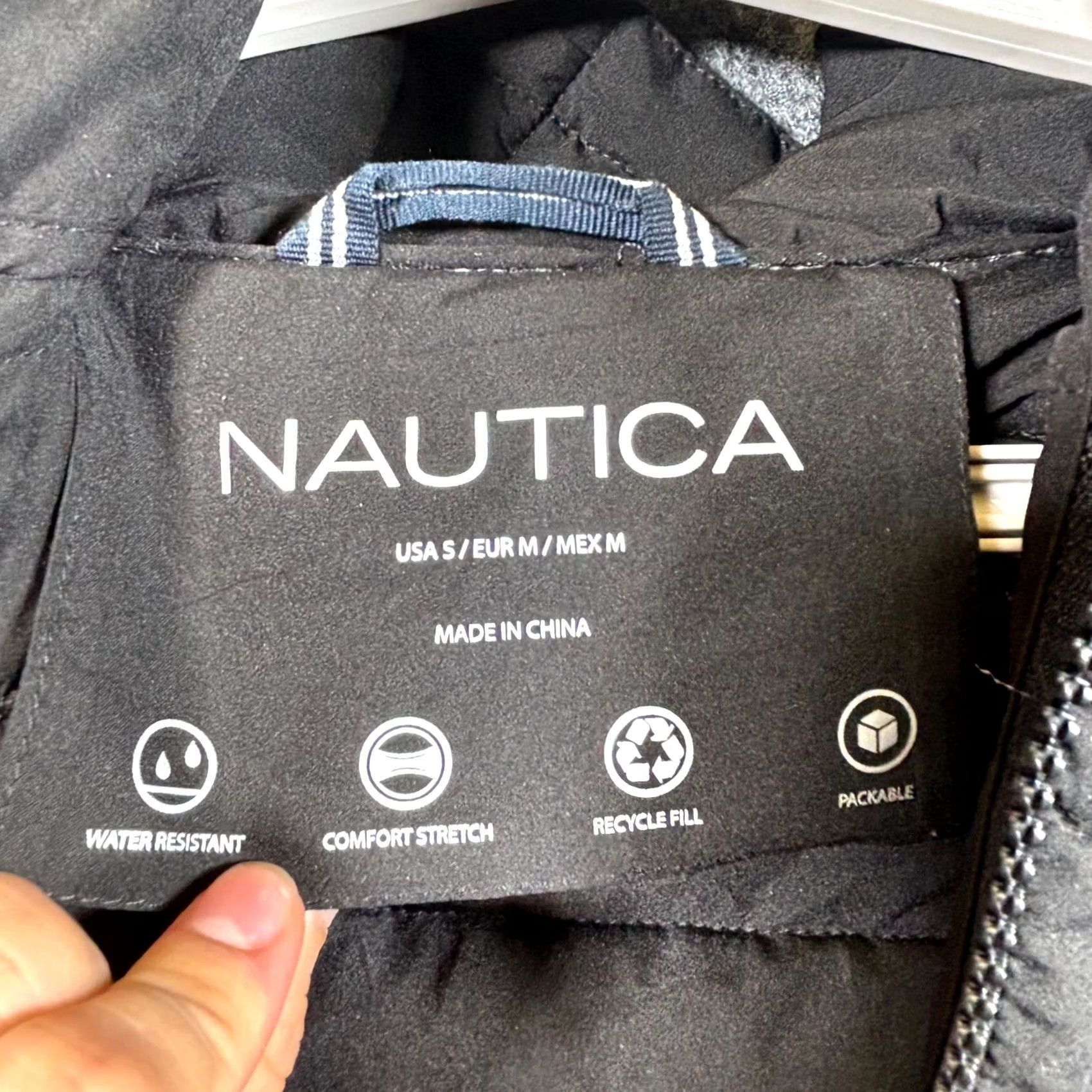 Nautica Nautica Puffer Jacket Men S Black Polyester Quilting Hooded Full-Zip Long Sleeve Size US S / EU 44-46 / 1 - 6 Thumbnail