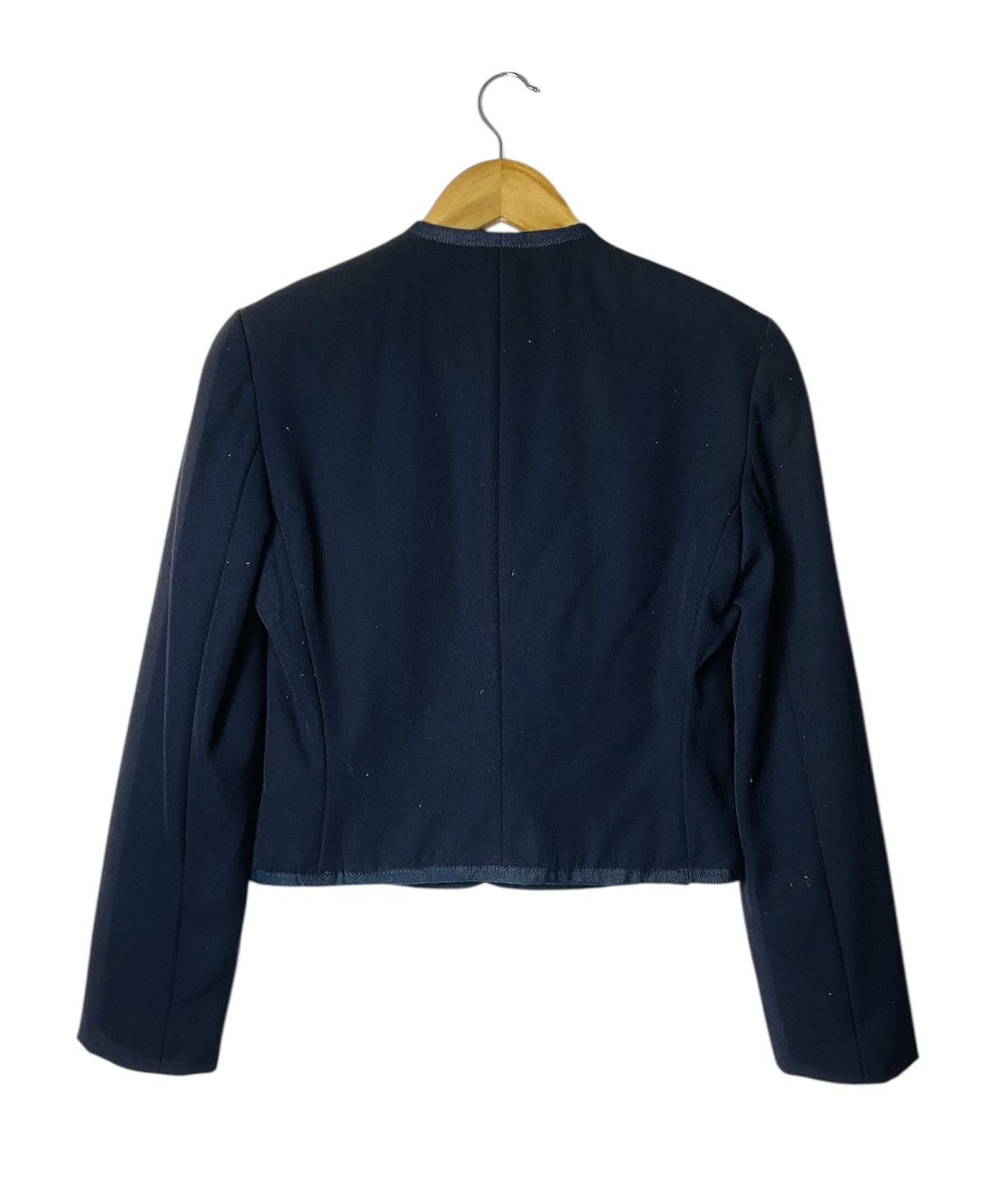 Emporio Armani Vintage 90s Emporio Armani Wool Cropped Jacket Size M / US 6-8 / IT 42-44 - 2 Thumbnail