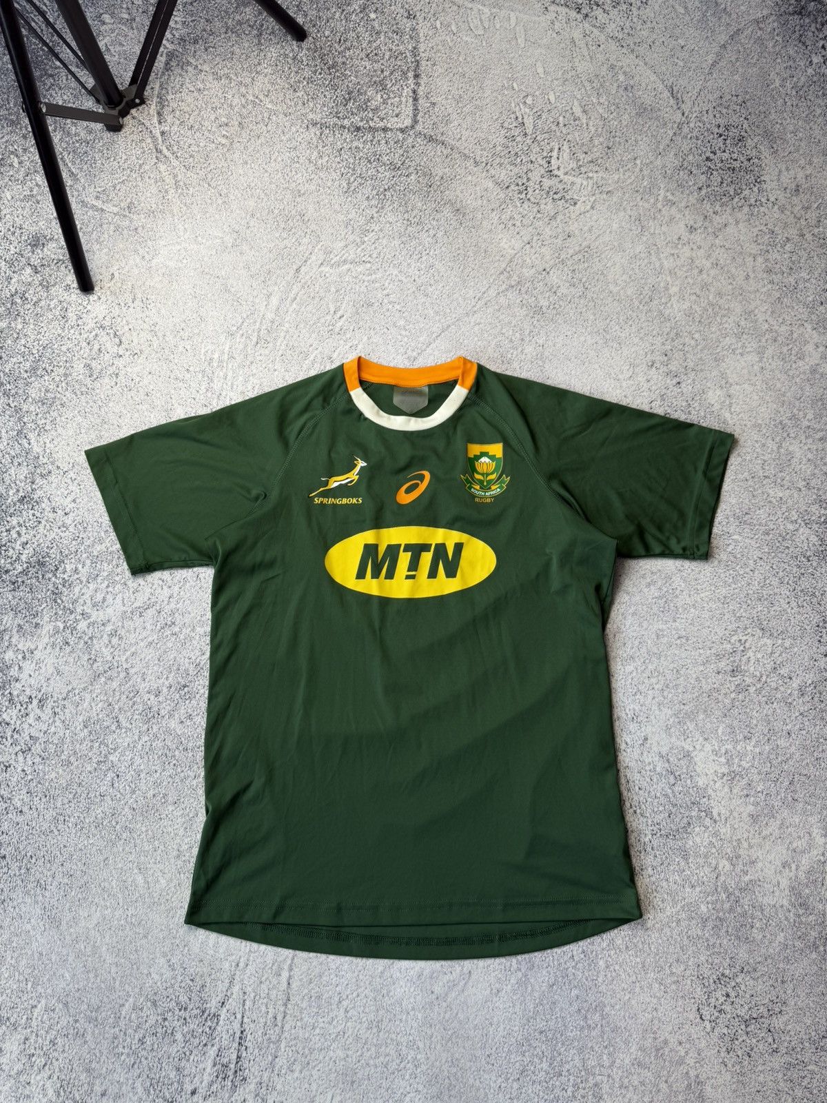 Asics Vintage Asics South Africa Rugby Jersey Size S Size US S / EU 44-46 / 1 - 1 Thumbnail
