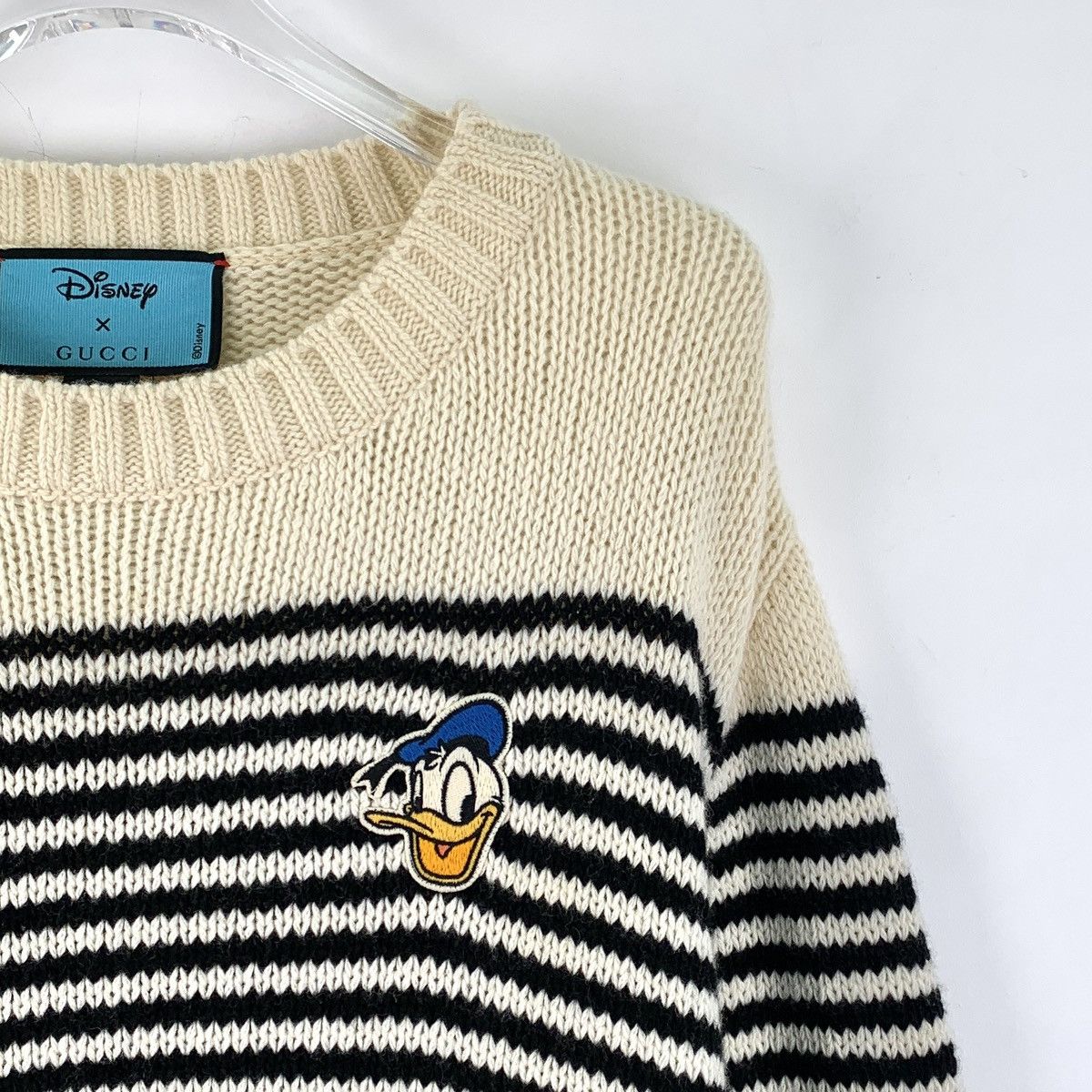 Gucci Gucci Striped Donald Duck Long Sleeve Knit Sweater K26WX Size S / US 4 / IT 40 - 3 Thumbnail