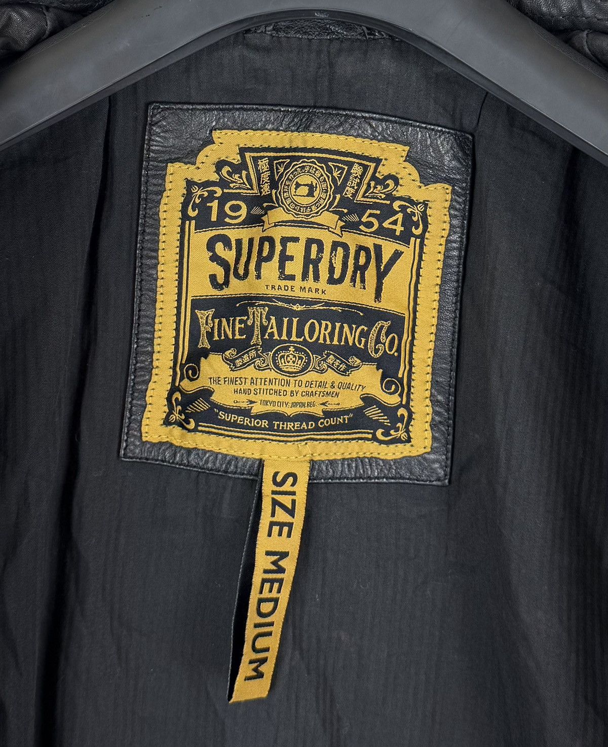 Superdry Superdry Biker Leather Jacket Full Zip Moto Japanese Style Size US M / EU 48-50 / 2 - 12 Thumbnail